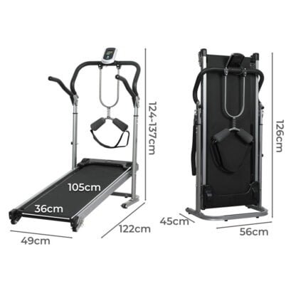 Centra Manual Treadmill Foldable Incline - Image 3